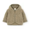 Tiralahilacha Baby Sherpa Jacke aus Bio-Baumwolle TIN | Khaki