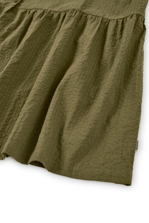 Tiralahilacha ERW Bio Baumwollkleid mit Träger BELINDA | olive – Bild 5