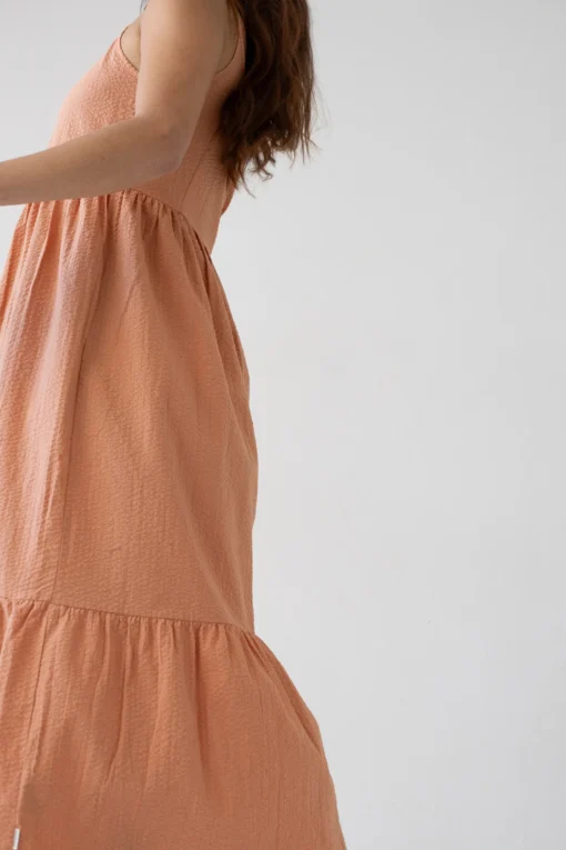 Tiralahilacha ERW Bio Baumwollkleid mit Träger BELINDA | rosa – Bild 3
