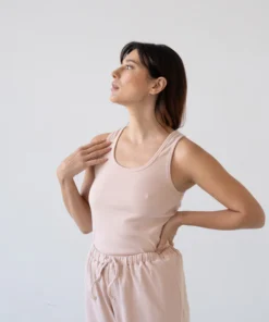 Tiralahilacha ERW RIB Tank Top BONIE | rose