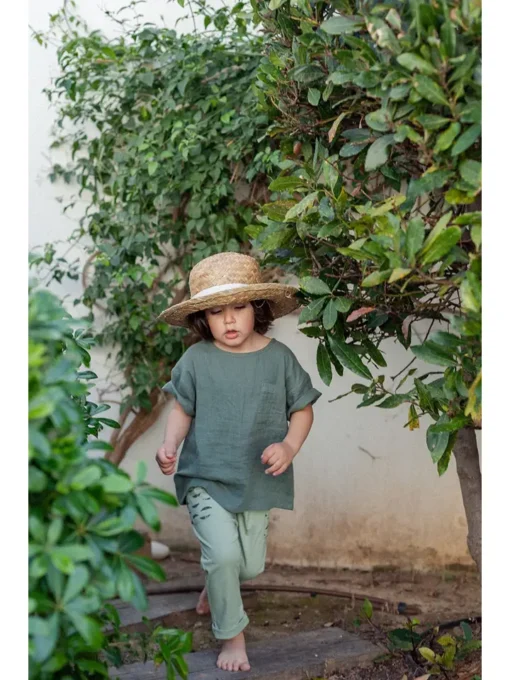 Tiralahilacha leichte Kinderhose EDEL | grün