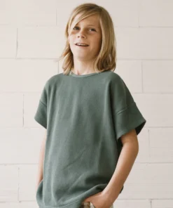 Tiralahilacha Unisex Waffel oversize T-Shirt HACO | blau