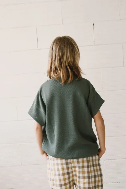 Tiralahilacha Unisex Waffel oversize T-Shirt HACO | blau