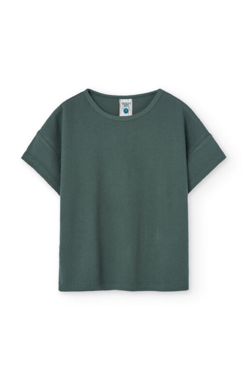 Tiralahilacha Unisex Waffel oversize T-Shirt HACO | blau