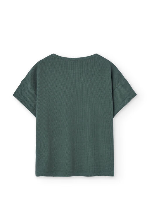 Tiralahilacha Unisex Waffel oversize T-Shirt HACO | blau