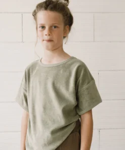 Tiralahilacha Unisex Frottee T-Shirt aus Bio-Baumwolle HARPER | Green