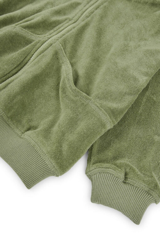 Tiralahilacha Kinder Sweatshirt Helmi | Frottee grün – Bild 2