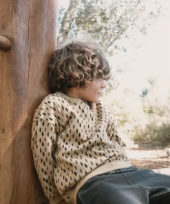 Tiralahilacha Kinder unisex Pullover JAY | Beige Stones