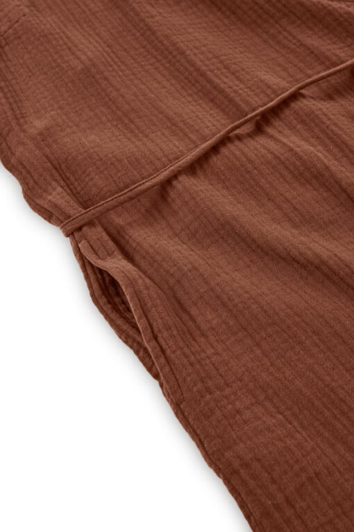Tiralahilacha ERW Musselin Wickelkleid mit Träger BRIELLE | terrakotta – Bild 6