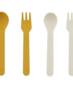 Trixie PLA Löffel und Gabel 2-Pack | Mustard