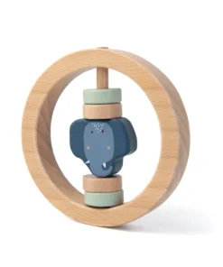 Trixie Baby Holzrassel rund (ab 6m +) | Elefant