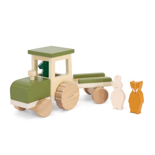 Trixie Holz Traktor mit Anhänger (ab 18m +)