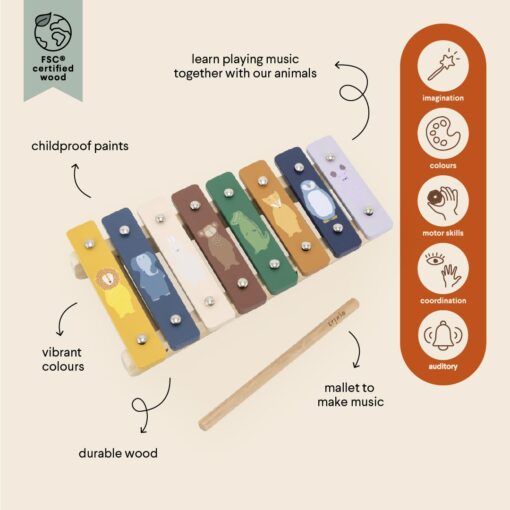Trixie Holz Xylophone (ab 18m +) – Bild 2