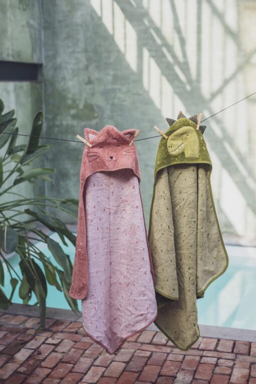 Trixie Kapuzen Badetuch 70x130 cm (18M+) | Katze – Bild 3