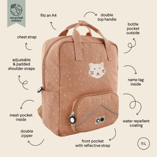 Trixie Kinder (Schul-) Rucksack XL | Katze