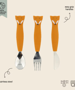Alternative view of Trixie Kinderbesteck mit Silikongriff 3teilig (12m+) | Fuchs