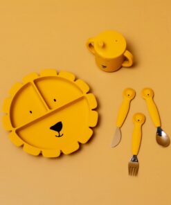 Alternative view of Trixie Kinderbesteck mit Silikongriff 3teilig (12m+) | Löwe