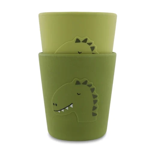 Trixie Silikon Becher 2er Set | Dino