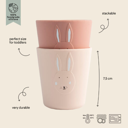 Trixie Silikon Becher 2er Set | Hase – Bild 2