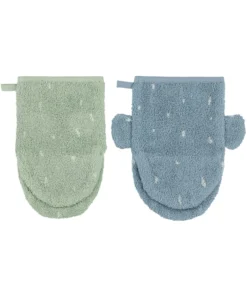 Trixie Waschhandschuh klein 2er Set | Eisbär und Elefant