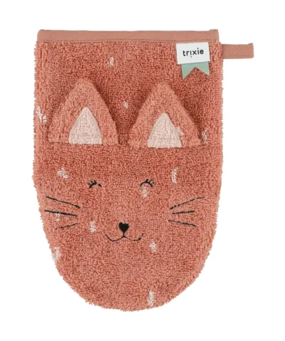 Trixie Waschhandschuh klein 2er Set | Katze und Hase