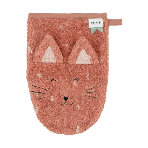 Trixie Waschhandschuh klein 2er Set | Katze und Hase