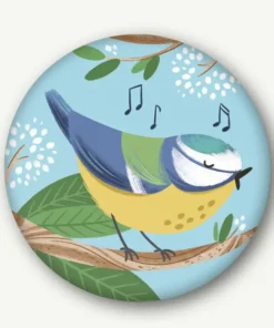 VIERUNDFÜNFZIG Magnet (37mm) | Blaumeise blau