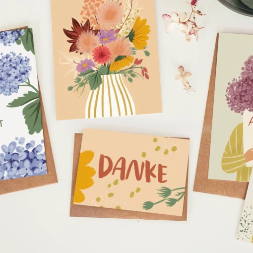 VIERUNDFÜNFZIG MINI Karte (A7) | DANKE