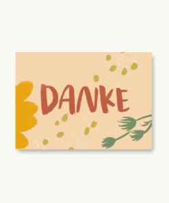 VIERUNDFÜNFZIG MINI Karte (A7) | DANKE