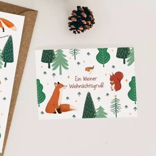 VIERUNDFÜNFZIG MINI Karte (A7) | Ein kleiner Weihnachtsgruss