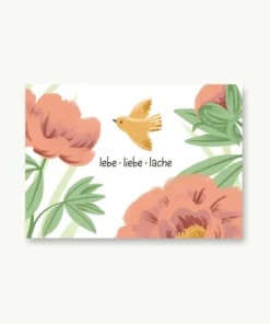 VIERUNDFÜNFZIG MINI Karte (A7) | lebe - liebe - lache