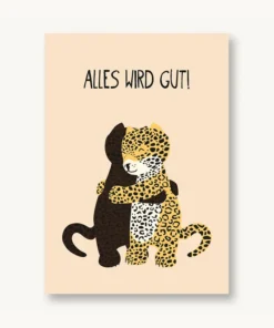 VIERUNDFÜNFZIG Postkarte | Alles wird gut