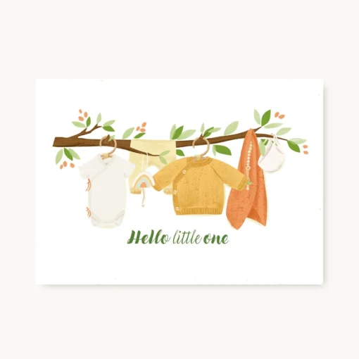 VIERUNDFÜNFZIG Postkarte | Hello Little One