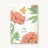 VIERUNDFÜNFZIG Postkarte | Lebe Liebe Lache
