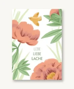 VIERUNDFÜNFZIG Postkarte | Lebe Liebe Lache