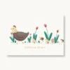 VIERUNDFÜNFZIG Postkarte | Ostern - Henne mit Küken