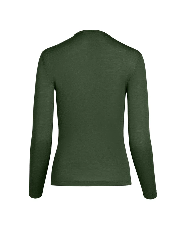 MENIQUE Damen Langarmshirt 160 Merino | Grün – Bild 6